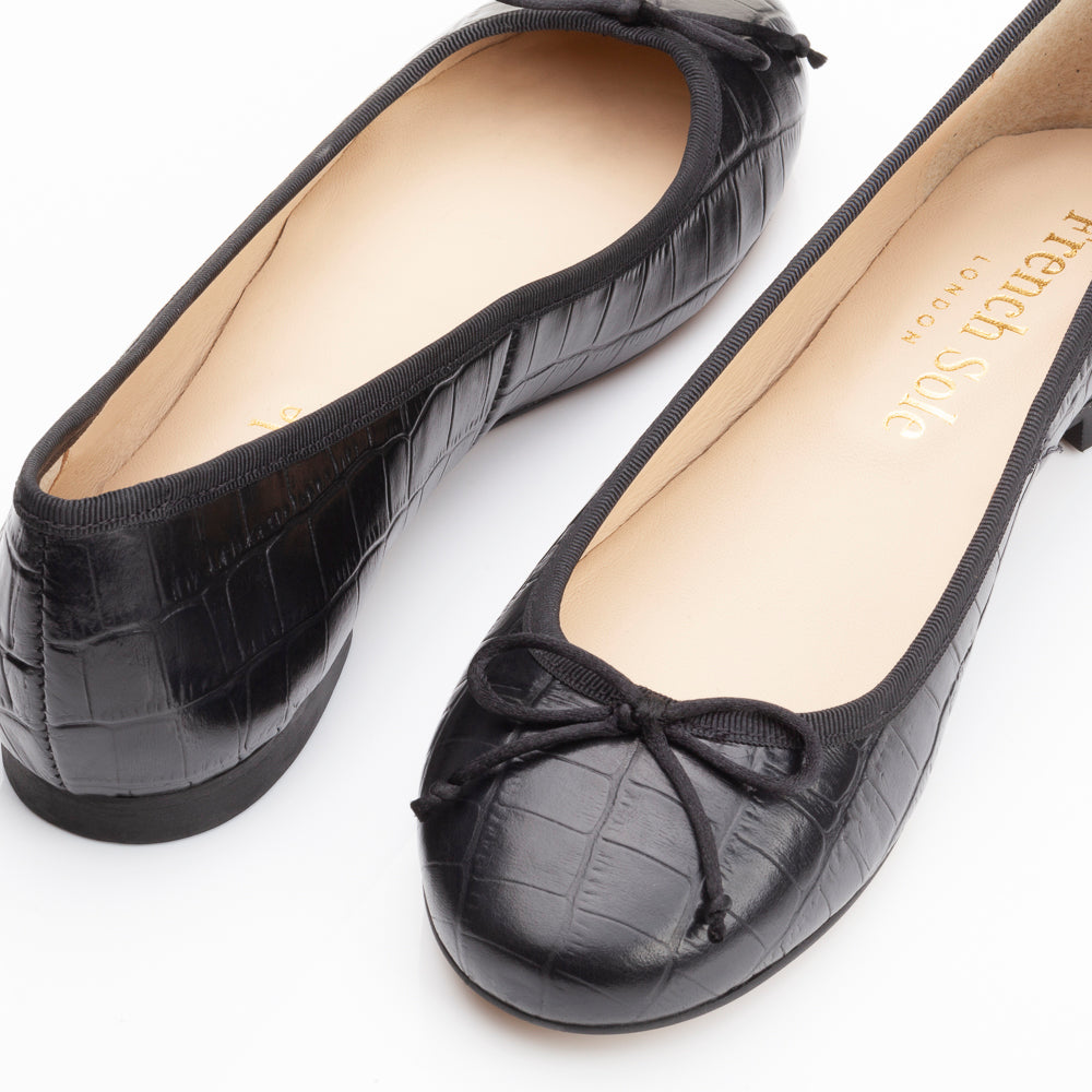 Lola Black Matte Crocodile Leather (LOL24) image 3