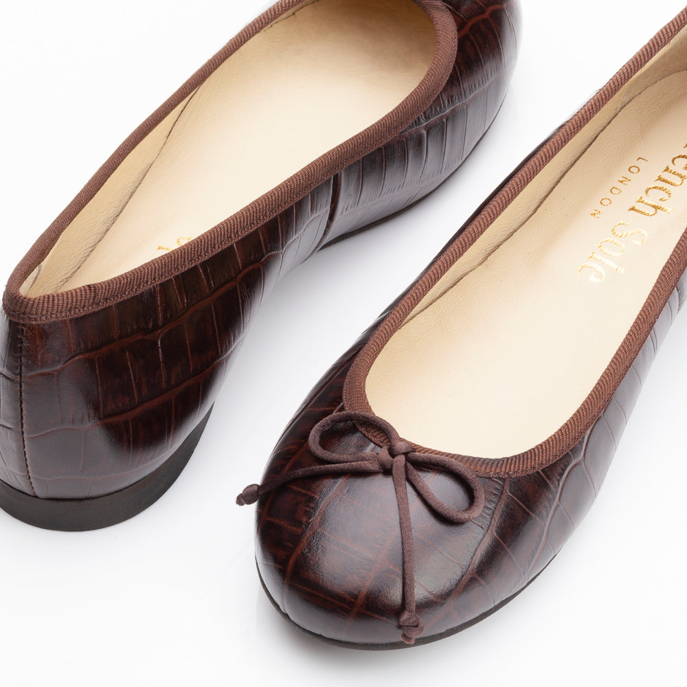 Lola Brown Matte Crocodile Leather (LOL32) image 4