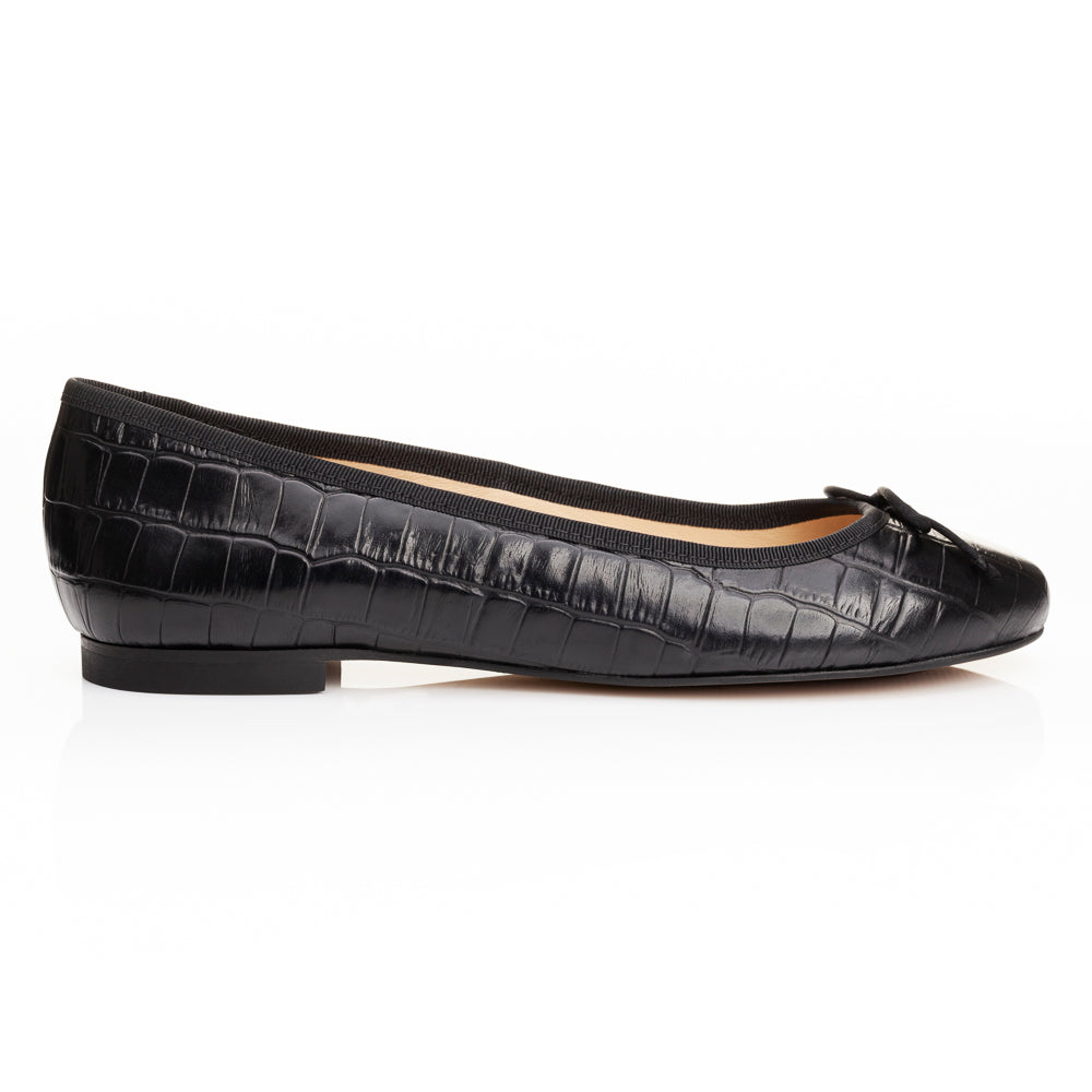 Lola Black Matte Crocodile Leather (LOL24) image 2