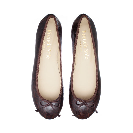 Lola Brown Matte Crocodile Leather (LOL32) image 0