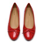 Amelie Red Patent Crocodile Leather (AML786)