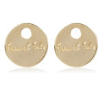 French Sole Shoe Charms Gold Metal (SJ01)