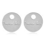 French Sole Shoe Charms Silver Metal (SJ02)