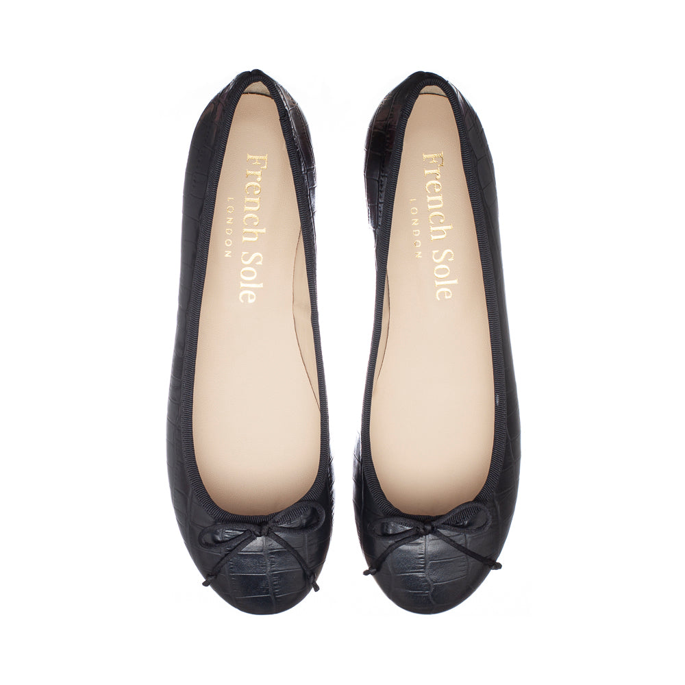 Lola Black Matte Crocodile Leather (LOL24) image 0