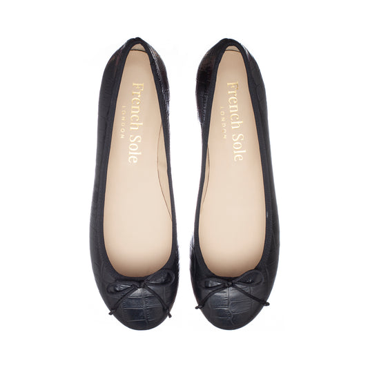 Lola Black Matte Crocodile Leather (LOL24) image 0